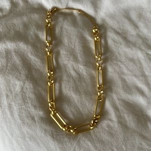 Madewell gold chain link necklace